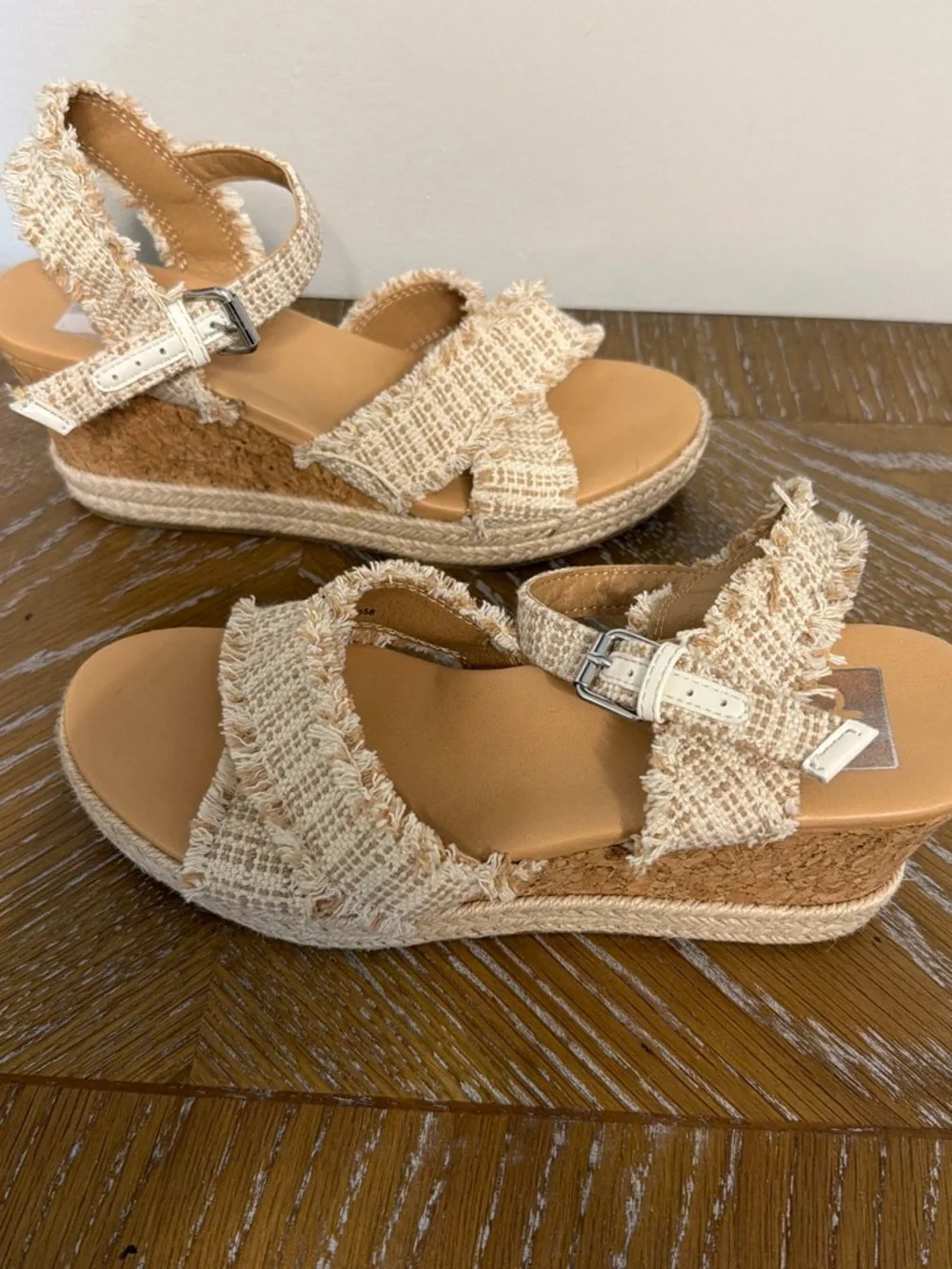 DV by Dolce Vita Beige Espadrille Wedge Sandals